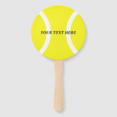 Tennis thema Verjaardag of bruiloft partij foto Handwaaier (Voorkant)