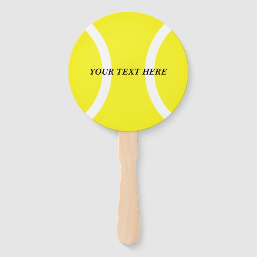 Tennis thema Verjaardag of bruiloft partij foto Handwaaier (Voorkant)