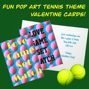 Tennis Thema Verjaardagskaart Vouwen Kaart