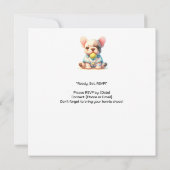 Tennis-thema viering f1e verjaardag save the date (Achterkant)