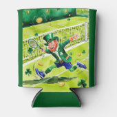 Tennis thema voor St. Patrick's Day Blikjeskoeler (Voorkant)