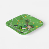 Tennis thema voor St. Patrick's Day Papieren Bordje (Gebogen)