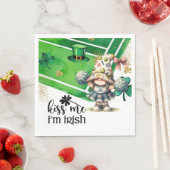 Tennis thema voor St. Patrick's Day Servet (Insitu)