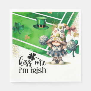 Tennis thema voor St. Patrick's Day Servet
