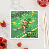 Tennis thema voor St. Patrick's Day Servet (Insitu)