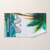 Tennis Theme Beach Island Handdoek (Handdoek)