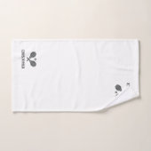 Tennis Theme Monogrammed Name Tennis Balls Hand to Handdoek (Handdoek)