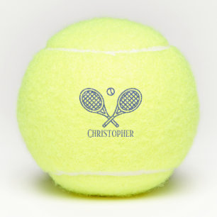 Tennis Theme Monogrammed Name Tennis Balls Tennisballen