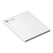 Tennis Theme Sport Monogramnaam Notitieblok (Schuin)