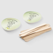 Tennis Theme Wedding Green Hand Fan Handwaaier (Niet-gemonteerd)