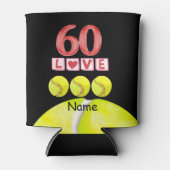 Tennis-themed 60th Birthday for Player Koelbox Blikjeskoeler (Voorkant)