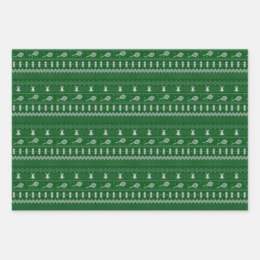 Tennis Thlekte kerstfeestdagen Inpakpapier Vel (Voorkant 2)