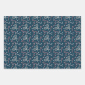 Tennis Thlekte kerstfeestdagen Inpakpapier Vel (Voorkant)