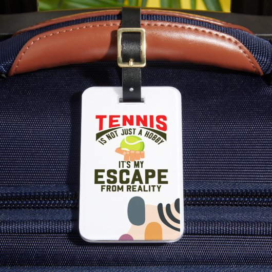 Tennis ThMED Bagagelabel (Voorkant Insitu 2)