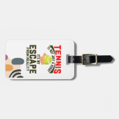 Tennis ThMED Bagagelabel (Voorkant horizontaal)