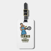 Tennis ThMED Bagagelabel (Voorkant verticaal)