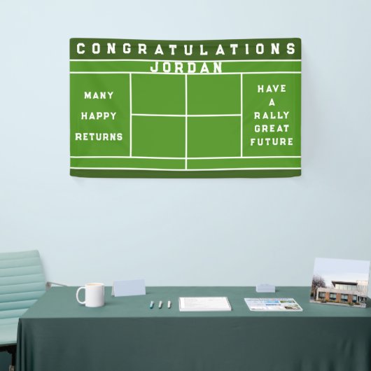 Tennis Thmed Celebration Spandoek (Beurs)