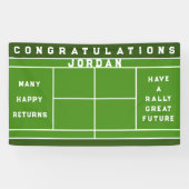 Tennis Thmed Celebration Spandoek (Horizontaal)