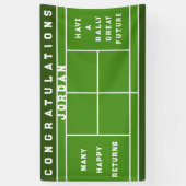 Tennis Thmed Celebration Spandoek (Verticaal)