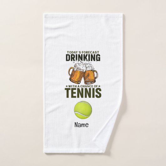 Tennis Thmed Hand Towel Handdoek (Handdoek)