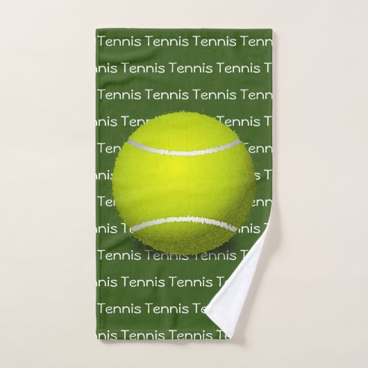 Tennis Tiled Text Design Towel Set Bad Handdoek (Handdoek)