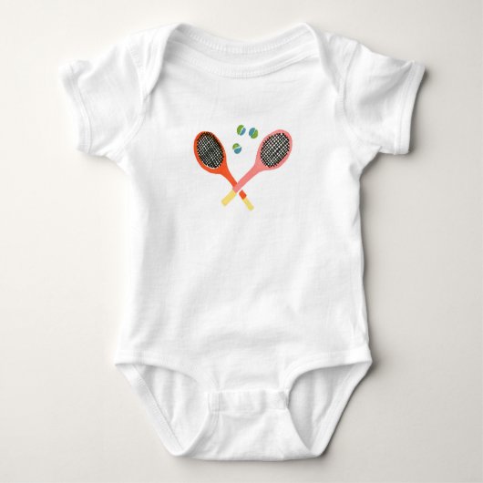 tennis time baby romper (Voorkant)