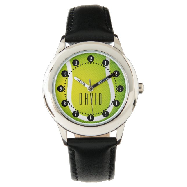  Tennis Time | Kool-sportgeschenken Horloge (Voorkant)