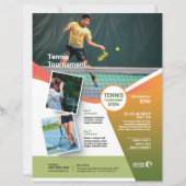 Tennis Toernooi Flyer Sjabloon (Voorkant)