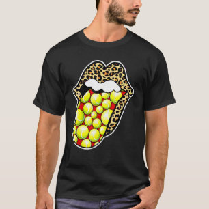 Tennis tong tong uit de luipaard t-shirt