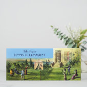 TENNIS Tournament of Tennis Match Invitting Kaart (Staand voorkant)