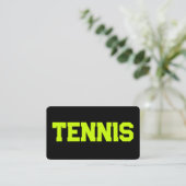 Tennis Trainer Custom QR Visitekaartje (Staand voorkant)