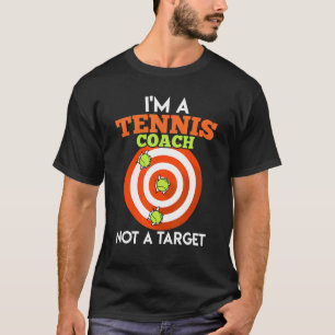 Tennis-trainer en geen doel-Tennis-trainer T-shirt