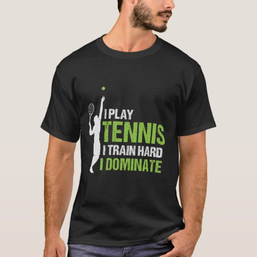 Tennis training quote outfit t-shirt (Voorkant)