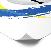 Tennis Tricolor Emblem (mannelijk) Poster (Hoek)