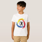 Tennis Tricolor Emblem (mannelijk) T-shirt (Voorkant volledig)