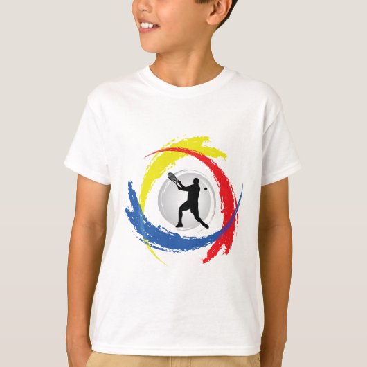 Tennis Tricolor Emblem (mannelijk) T-shirt (Voorkant)