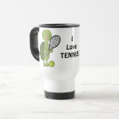 Tennis Turtle Travel mug Reisbeker (Voorkant links)