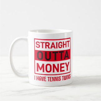 Tennis Twins Humor T-shirt Koffiemok