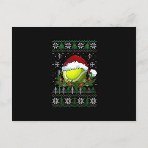 Tennis Ugly Kerstkerstkerstkerstkerstkerstkerstker Aankondigingskaart