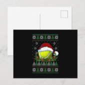 Tennis Ugly Kerstkerstkerstkerstkerstkerstkerstker Aankondigingskaart (Voorkant / Achterkant)