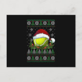 Tennis Ugly Kerstkerstkerstkerstkerstkerstkerstker Aankondigingskaart (Voorkant)