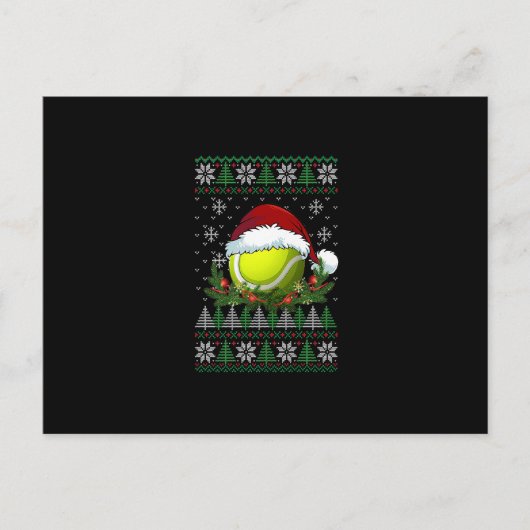 Tennis Ugly Kerstkerstkerstkerstkerstkerstkerstker Briefkaart (Voorkant)