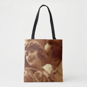 Tennis uit het verleden, Liefde en Romantiek Tote Bag