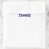 Tennis Universiteit Stijl Ronde Sticker (Tas)