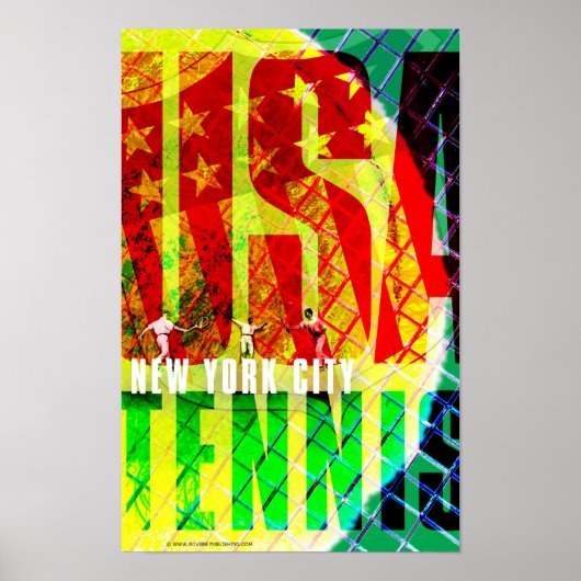 Tennis USA Poster (Voorkant)