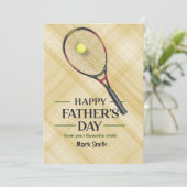 Tennis Vaderdag Feestdagenkaart (Staand voorkant)