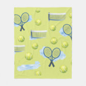 Tennis Vaderdag voor papa Fleece Deken (Voorkant)
