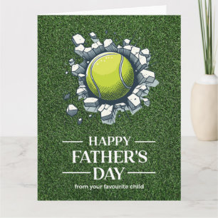 Tennis Vaderdag voor tennisser Kaart