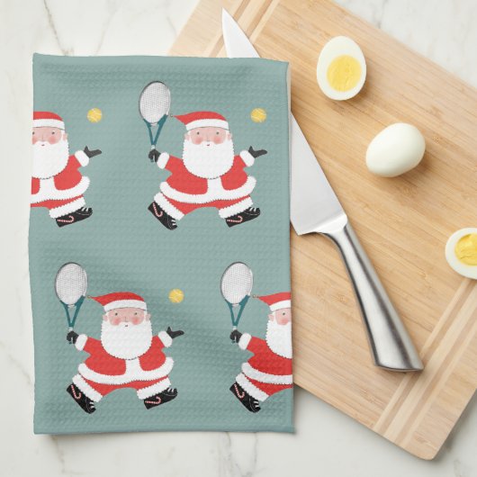 Tennis Vakantie cadeau idee Theedoek (Quarter Fold)