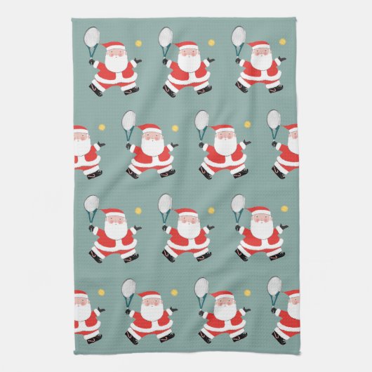 Tennis Vakantie cadeau idee Theedoek (Verticaal)